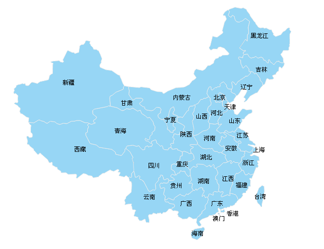 使用raphael.js绘制中国地图