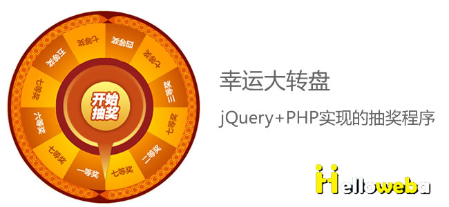 幸运大转盘-jQuery+PHP实现的抽奖程序(上)