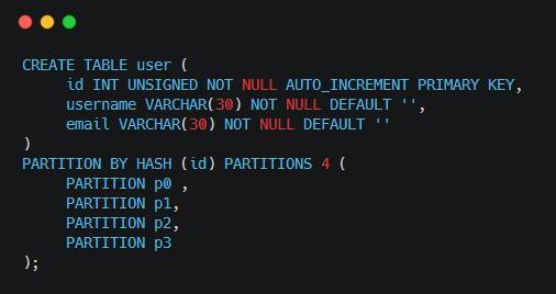 mysql table 10 - MySQL数据库分表与分区