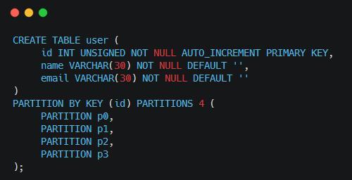 mysql table 9 - MySQL数据库分表与分区