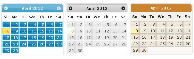 日期选择器:jquery datepicker的使用