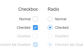 使用纯CSS美化radio和checkbox